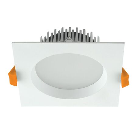 DECO-13 Square 13W Dimmable LED Tricolour IP44 Downlight - White