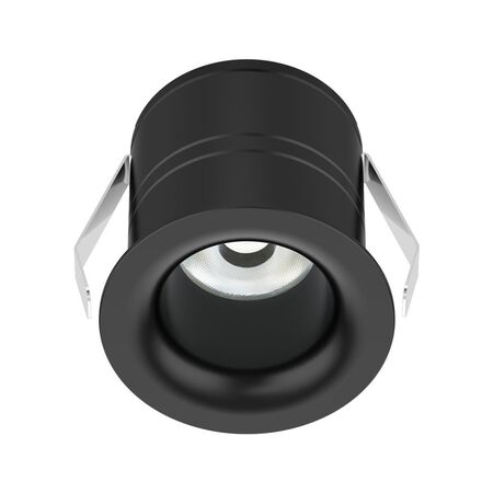Pico-7 Mini Round 7W Dimmable Led Tricolour IP54 Downlight - Black
