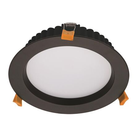 DECO-20 Round 20W Dimmable LED Tricolour IP44 Downlight - Black