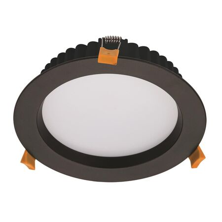 DECO-20 Round 20W Dimmable LED Tricolour IP44 Downlight - Black