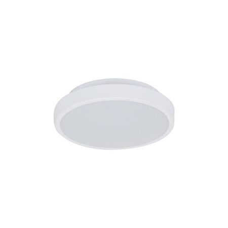 EASY-25 Round 10W 250MM Tricolour LED Dimmable IP54 Oyster Light - White