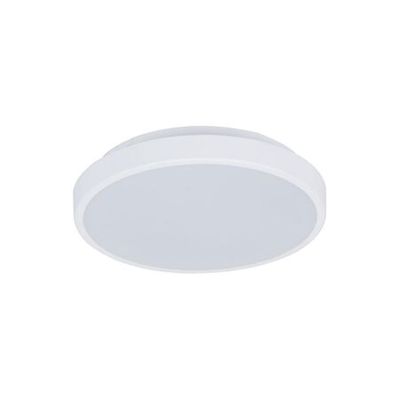EASY-300 Round 18W 300MM Tricolour LED Dimmable IP54 Oyster Light - White