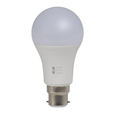 GLS 12W Tricolour Dimmable Frosted LED lamp 240V