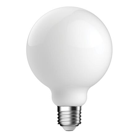 G95 8.5W DIMMABLE  LED FILAMENT LAMP FROST 240V - E27