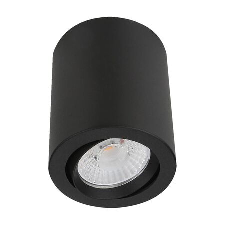 NEO-20 Round 20W Surface Mount Tiltable LED Dimmable IP20 Downlight - Black
