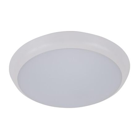 SOLAR-200 Round 15W 200MM Slimline LED Dimmable IP54 Oyster Light - White