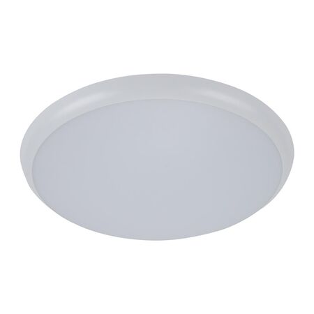 SOLAR-400 Round 35W 400MM Slimline LED Dimmable IP54 Oyster Light - White