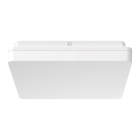 SUNSET-300 Square 25W 300MM LED Tricolour Dimmable IP54 Oyster Light - White