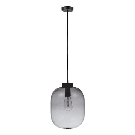 FLAUNT GLASS PENDANT 240V E27 BLACK