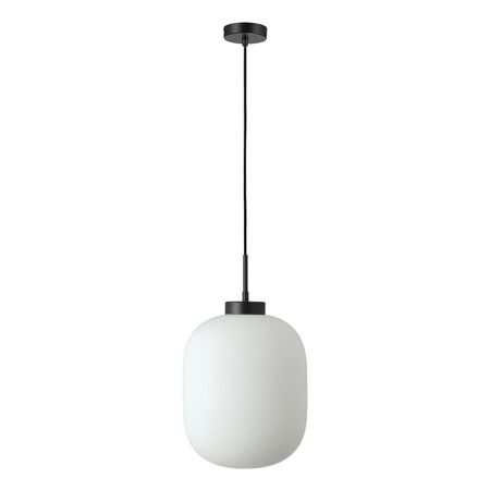 FLAUNT GLASS PENDANT 240V E27 BLACK