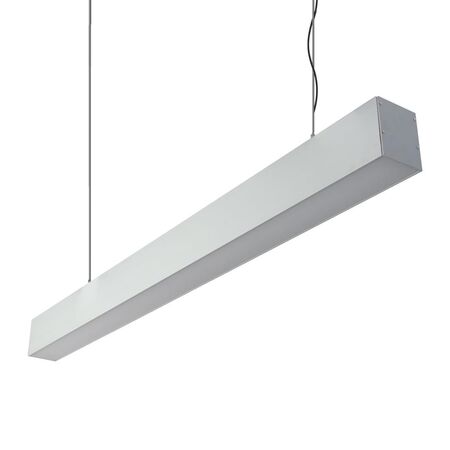 MAX-75MM Two Way Pendant 34.7W 1M C/W Opal - Aluminium