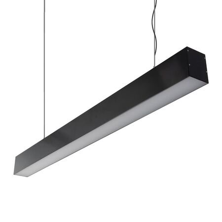 MAX-75MM Two Way Pendant 34.7W 1M C/W Opal - Black