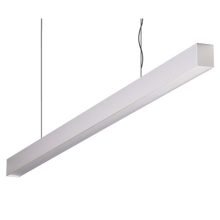 MAXI-40 1.2M LONG PENDANT ALUMINIUM DIMMABLE 3K FLAT DIFFUSER