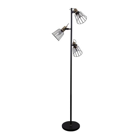 ASHLEY-3FL 3 LIGHT CAGE FLOOR LAMP 240V