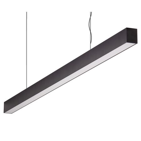 MAXI-40 1.2M LONG PENDANT BLACK DIMMABLE 3K FLAT DIFFUSER