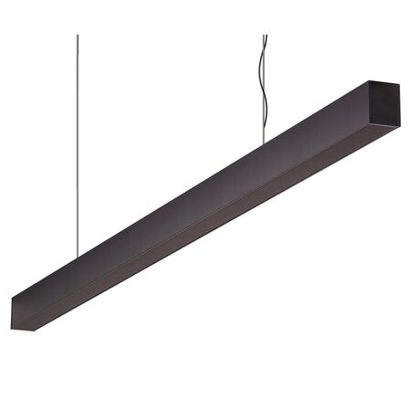 MAXI-40 1.2M LONG PENDANT BLACK DIMMABLE 3K FLAT DIFFUSER