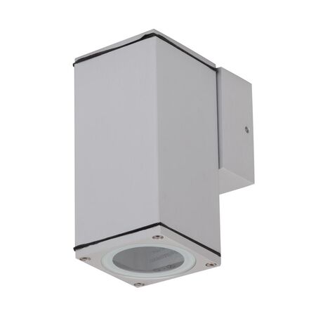 ALPHA-1 Down Only Exterior Wall light GU10 LED 6W 240V IP65 - Anodised Aluminium
