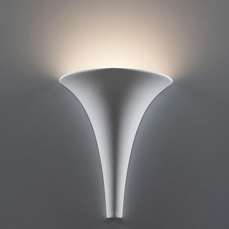 BF-2185 Ceramic Funnel Wall Light - Raw / G9