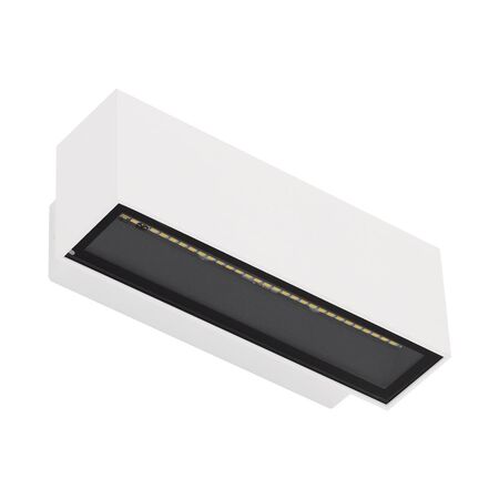 BLOCK-12 240V 12W Two Way LED Wall Light - White Finish