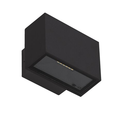BLOCK-6 240V 6W Two Way LED Wall Light - Black