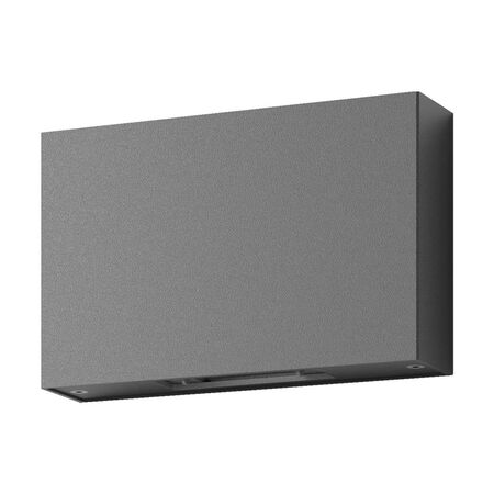 SIERRA SQR Square Two Way Wall Light 12W 240V IP65 - Dark Grey