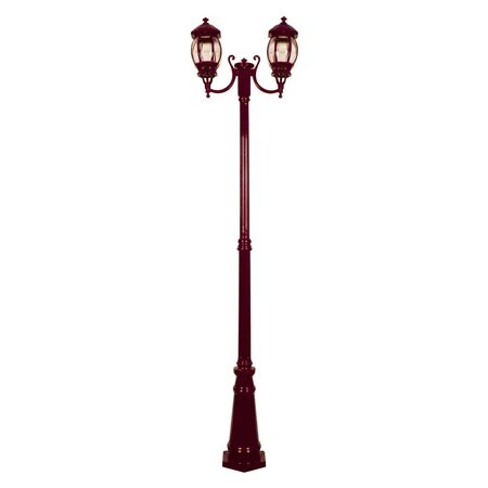 GT-1044 Vienna Twin Head Curved Arms Tall Post - Powder Coated Finish / B22