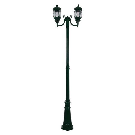 GT-1044 Vienna Twin Head Curved Arms Tall Post - Powder Coated Finish / B22