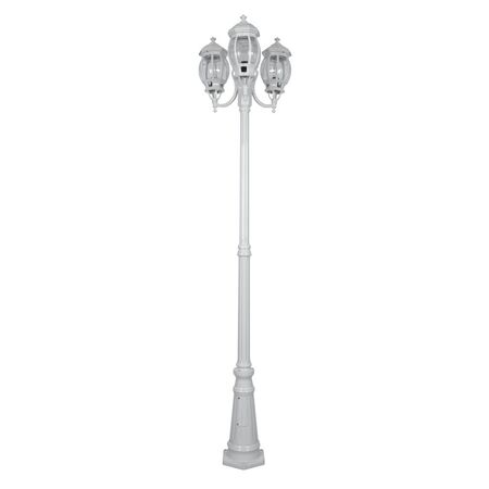 GT-1045 Vienna Three Head Curved Arm Tall Post - Powder Coated Finish / B22