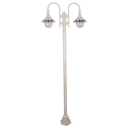 GT-1066 Monaco Twin Head Plain Post - Powder Coated Finish / E27