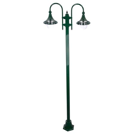 GT-1066 Monaco Twin Head Plain Post - Powder Coated Finish / E27