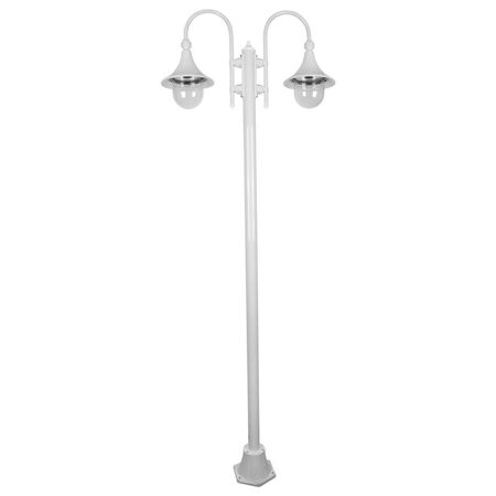 GT-1066 Monaco Twin Head Plain Post - Powder Coated Finish / E27