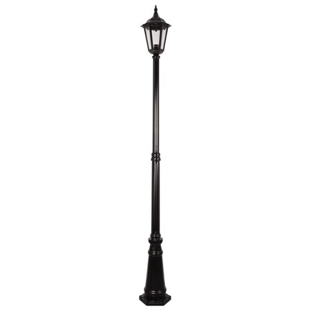 GT-138 Chester Single Head Tall Post Light - Powder Coated Finish / B22
