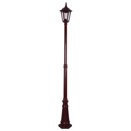 GT-138 Chester Single Head Tall Post Light - Powder Coated Finish / B22