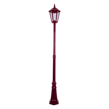 GT-168 Chester Large Single Head Tall Post Light - Powder Coated Finish / B22