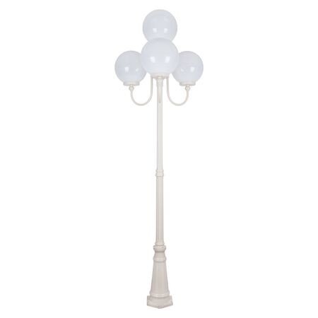 GT-627 Lisbon Four 30cm Spheres Curved Arms Tall Post Light - Powder Coated Finish / E27