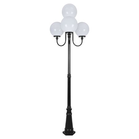 GT-627 Lisbon Four 30cm Spheres Curved Arms Tall Post Light - Powder Coated Finish / E27