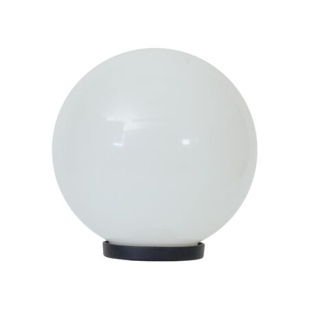Polysphere 250mm Sphere 240V Polycarbonate Garden Light - Black Base - E27