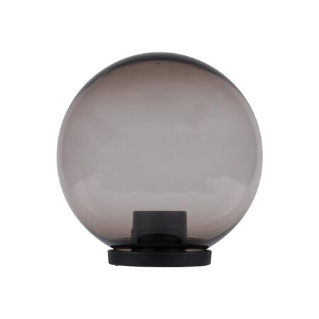 Polysphere 250mm Sphere 240V Polycarbonate Garden Light - Black Base - E27