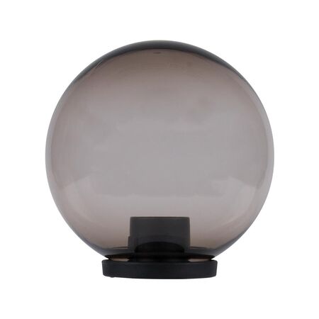 POLYSPHERE 300mm Sphere 240V Polycarbonate Garden Light - Black Base - E27