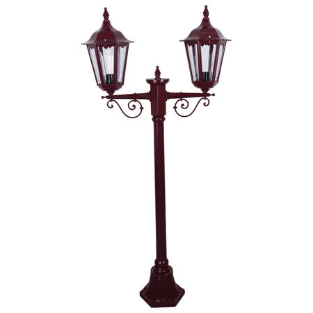 GT-135 Chester Twin Head Short Post Light - Powder Coated Finish / B22