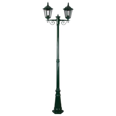 GT-140 Chester Twin Head Tall Post Light - Powder Coated Finish / B22