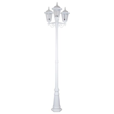 GT-142 Chester Three Head Tall Post Light - Powder Coated Finish / B22