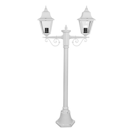 GT-235 Paris Twin Head Short Post Light - Powder Coated Finish / B22