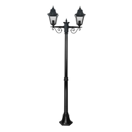 GT-237 Paris Twin Head Medium Post Light - Powder Coated Finish / B22