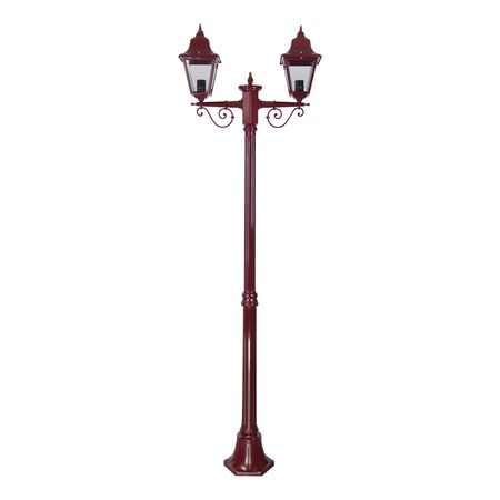 GT-237 Paris Twin Head Medium Post Light - Powder Coated Finish / B22