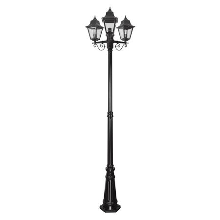 GT-242 Paris Triple Head Tall Post - Powder Coated Finish / B22