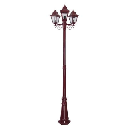 GT-242 Paris Triple Head Tall Post - Powder Coated Finish / B22