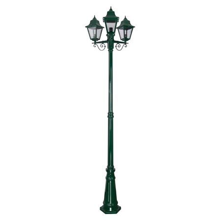 GT-242 Paris Triple Head Tall Post - Powder Coated Finish / B22