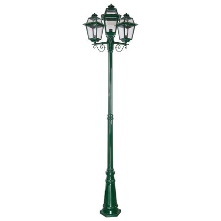 GT-282 Avignon Triple Head Tall Post Light - Powder Coated Finish / B22