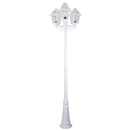 GT-282 Avignon Triple Head Tall Post Light - Powder Coated Finish / B22